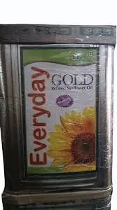 Everyday Gold Refined Sunflower Oil 15 Kg Tin